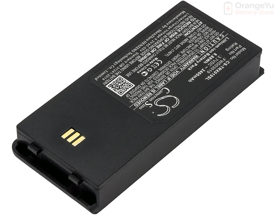 Replacement CS-TRX019SL 2400mAh Battery FWD03019  TH-01-XT5 for Thuraya XT Dual  XT