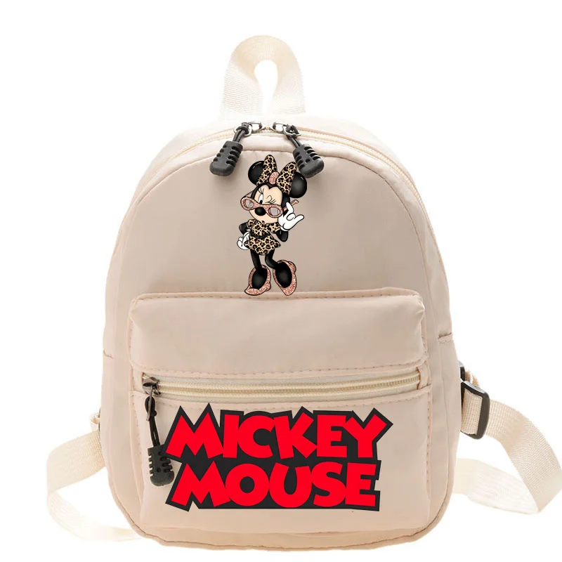 Disney-mochila de Mickey y Minnie Mouse para mujer, práctico y versátil bolso de viaje, Mini diseño, a la moda, novedad de 2024