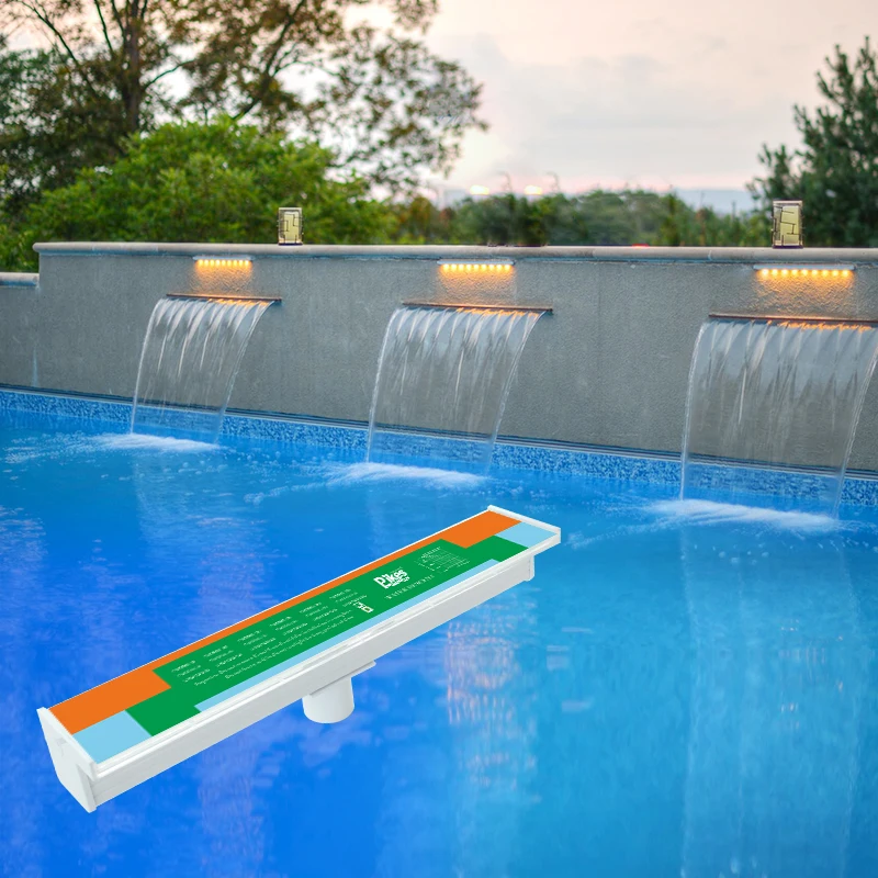 

STLF 2025 New Design Acrylic Raindrop & Waterfall Pool Lights Garden Swimming Pools with Water Descent