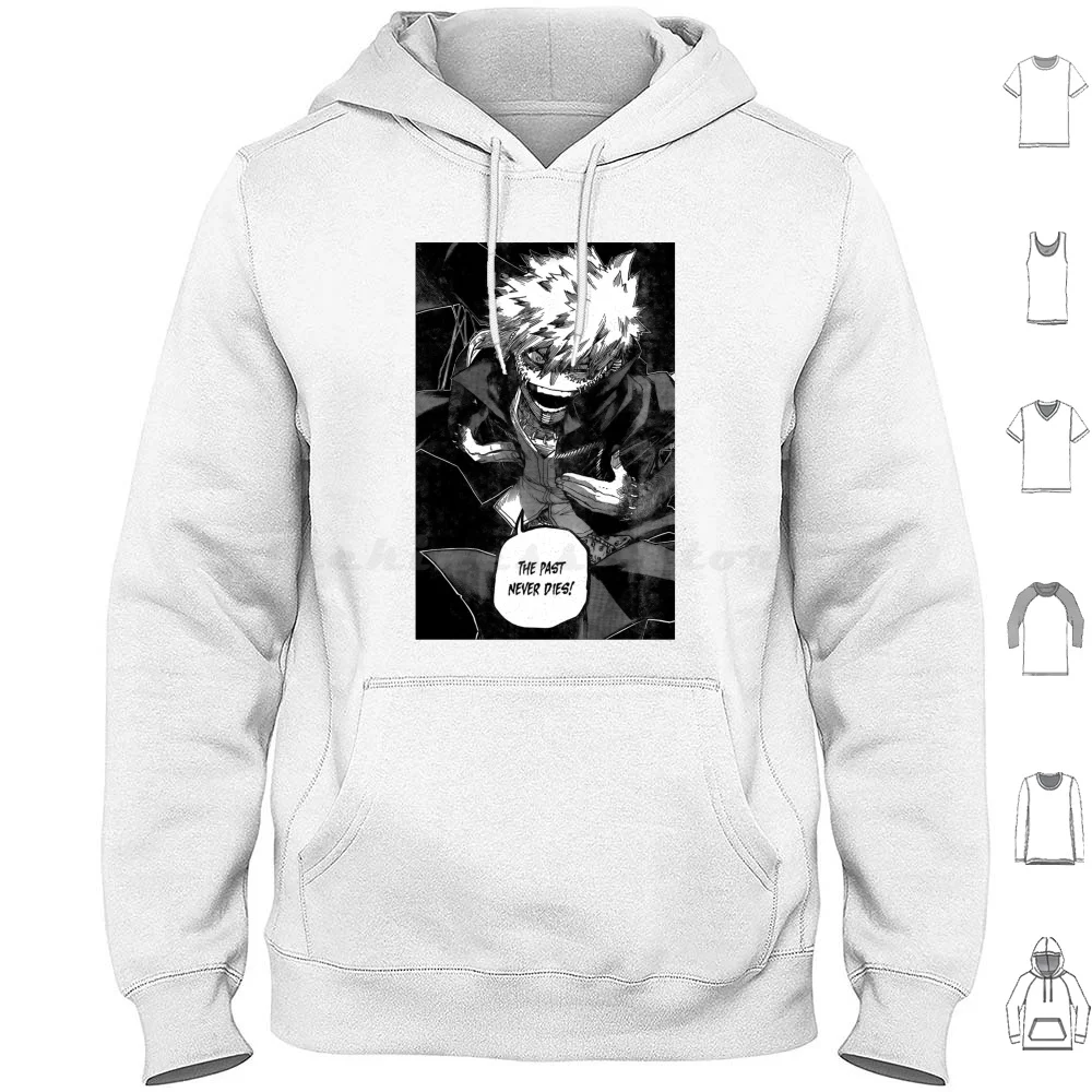 The Past Never Dies Hoodie Cotton Long Sleeve Deku Boku No Hero Academia Bakugo Kirishima Kaminari Todoroki Midoriya