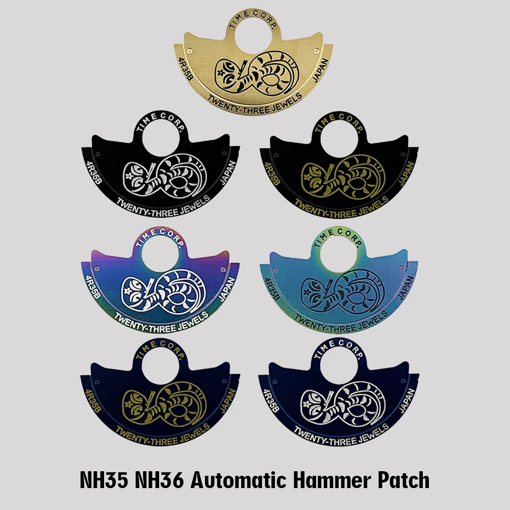 

NH35 NH36 Movement Hammer Rotor Patch Fit NH35 NH36 NH38 4R 6R 7S Movement Oscillating Weight Roter Patch Guard Parts Gifts