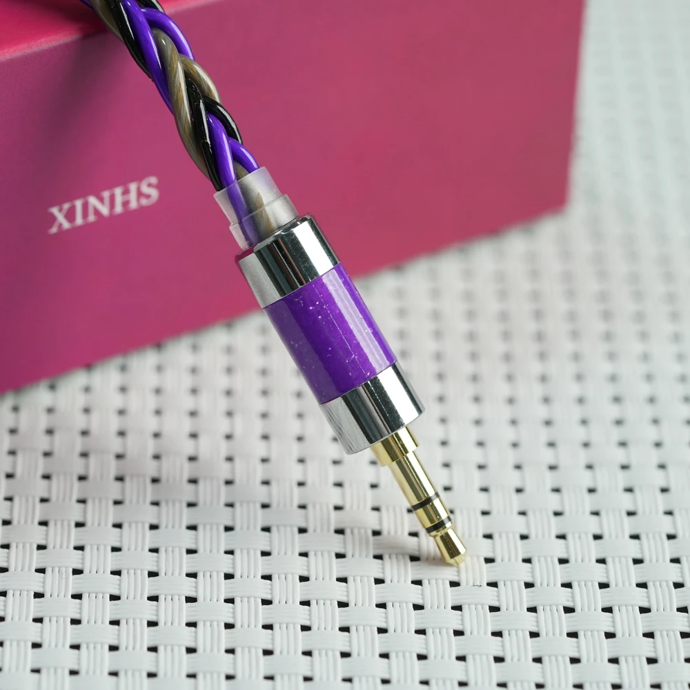 XINHS R37 Xiao Yao 6-Kern 7N OCC Vergoldetes Fünf-Elemente-Palladium-Silber-Legierungskabel für Kopfhörer HiFi Balanced – Detail 3