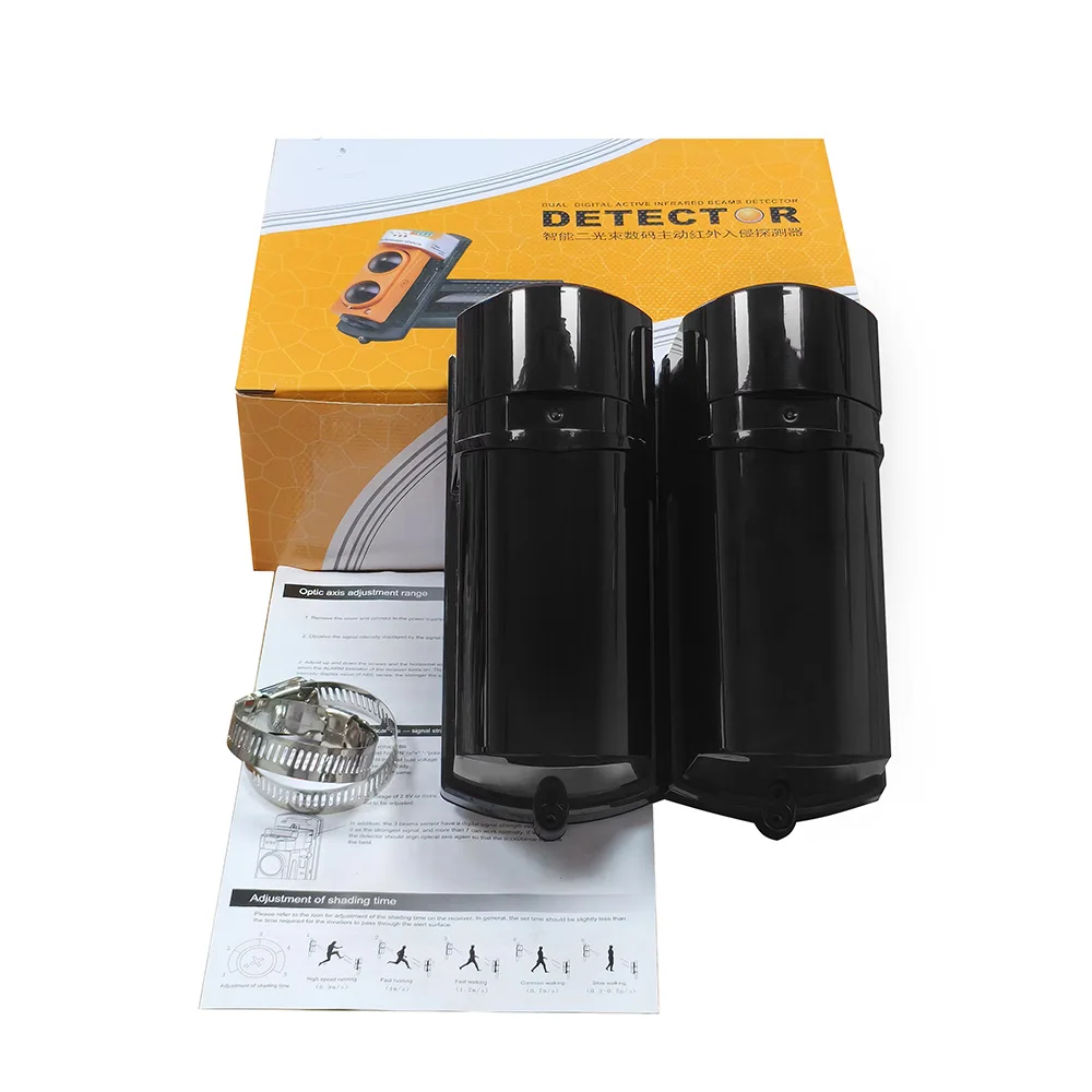 Rilevatore di raggi infrarossi Rilevazione attiva Sensore di raggi infrarossi a impulsi digitali Allarme IR impermeabile esterno da 150 m