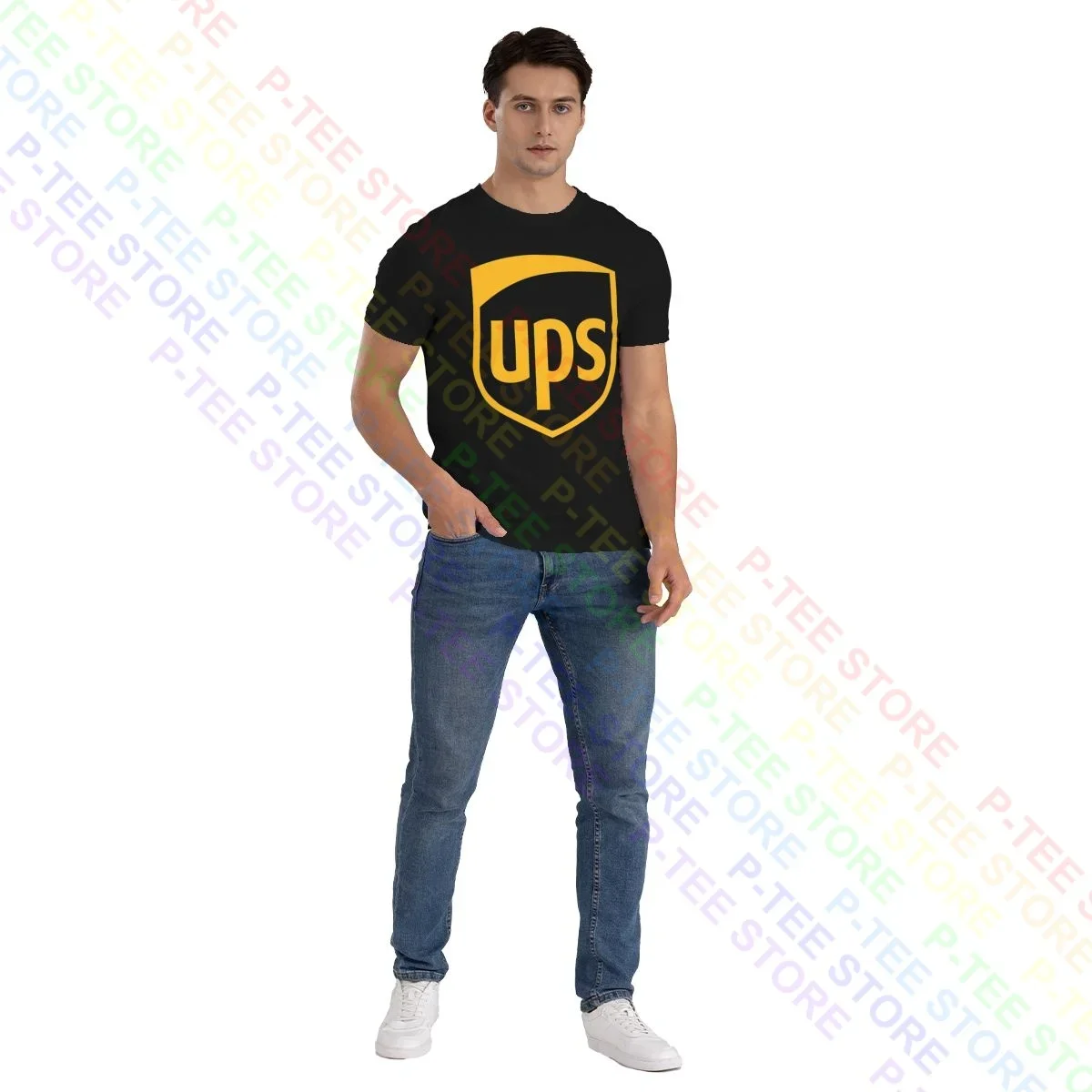 United Parcel Service T-shirt, Postal Estados Unidos Camiseta, Pop Tendência, Best-seller Vintage