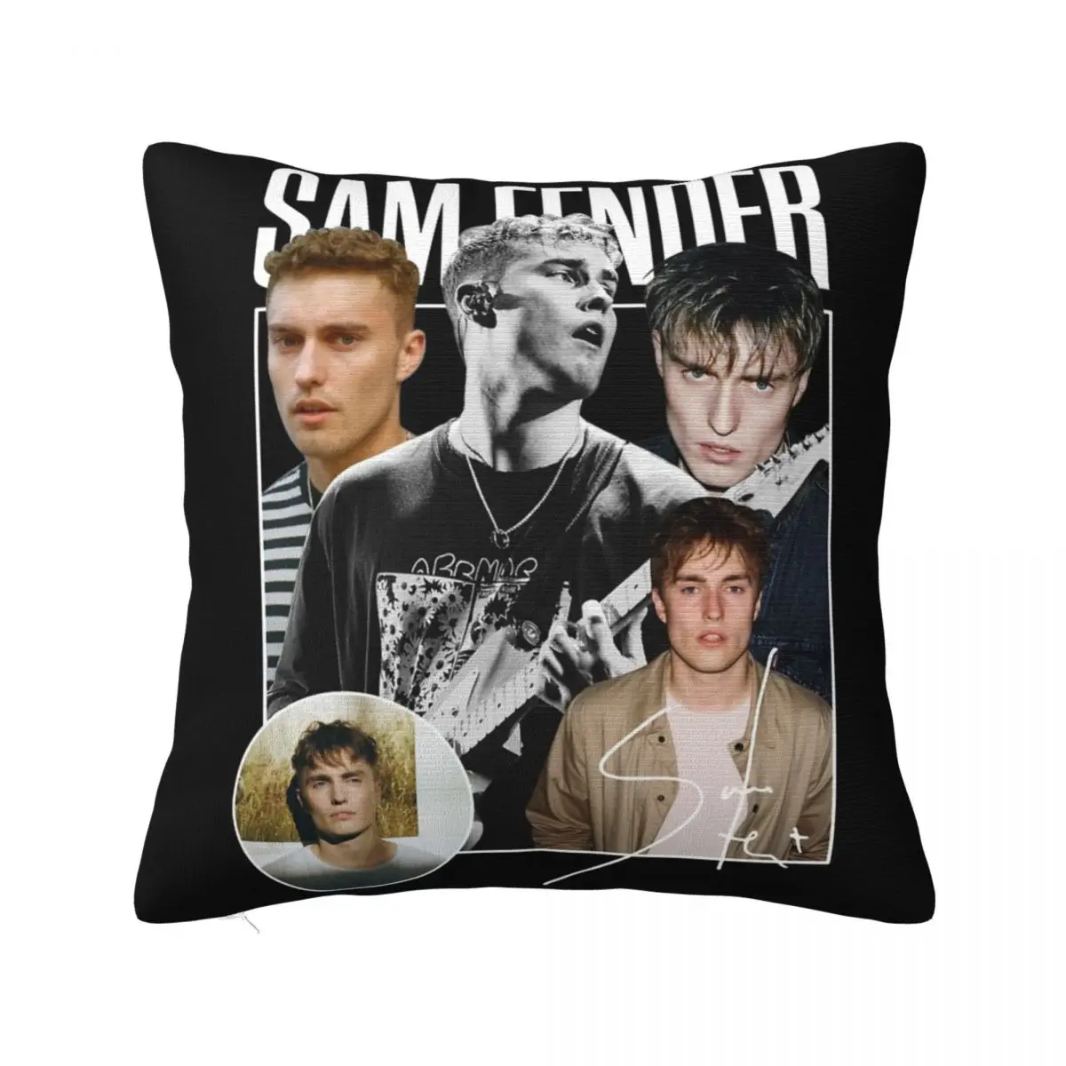 Sam Fenders Pillowcase Printed Polyester Cushion Cover Decorative Throw Pillow Case Cover Home Square 45X45cm