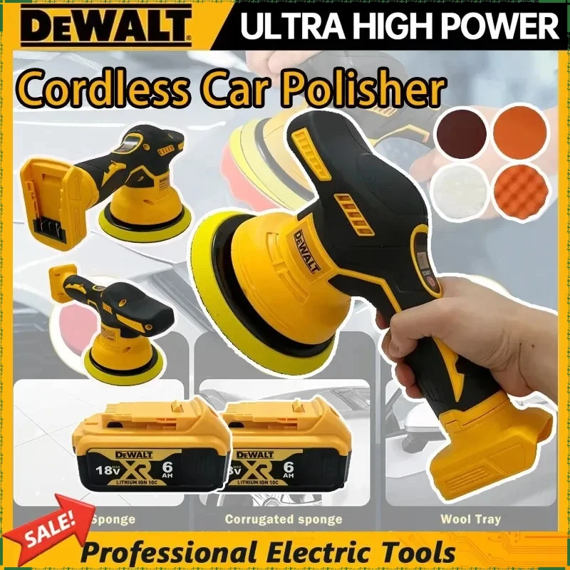 

Беспроводная полировальная машина Dewalt с 8 скоростями и цифровым дисплеем, электрическая полировальная машина для авто, для нанесения воска и полировки, совместима с аккумуляторами Dewalt