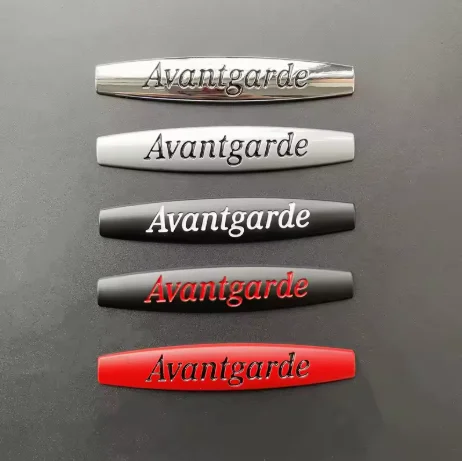 3D Metal Logo Avantgarde Emblem Car Fender Badge For Mercedes Benz W205 W211 W212 W203 W204 Avantgarde Sticker Accessories
