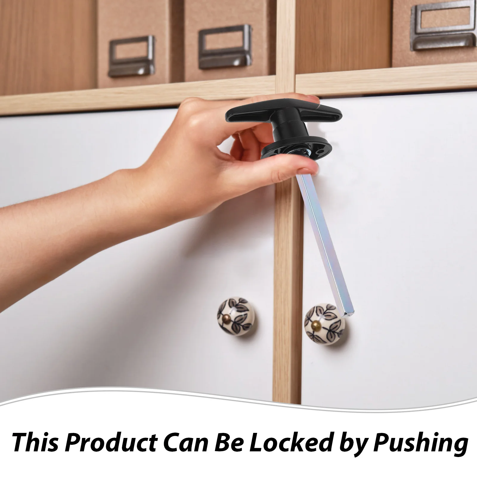 Barn Door T Handle Lock Set Garage Sliding Door Lock Key Replacement Wooden Gates Zinc Alloy Fine Craftsmanship