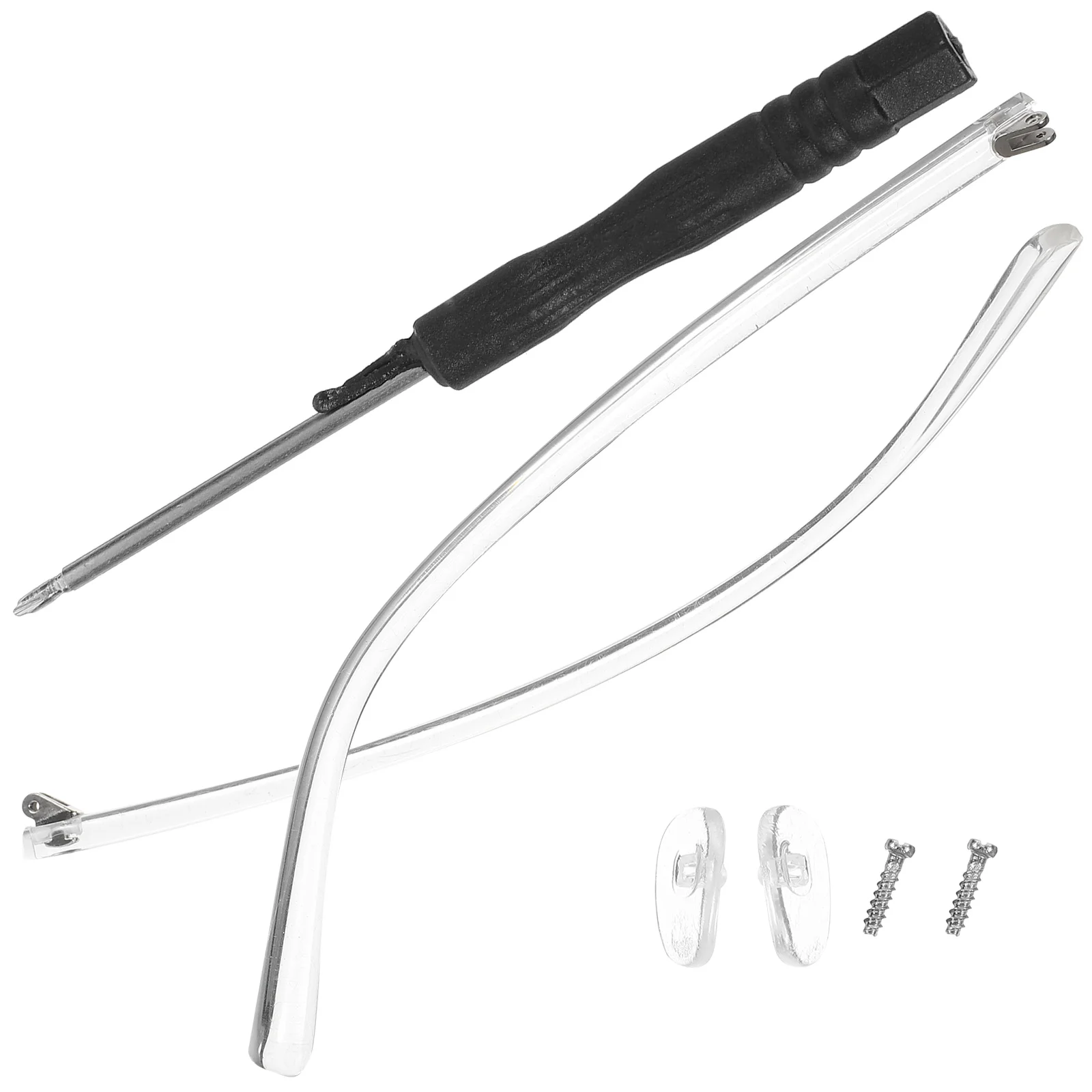 

Universal Replacement Glasses Temple Arms Eyeglasses Parts Ear Pressure Relief Sunglasses Repair Accessories Frame Legs Clear
