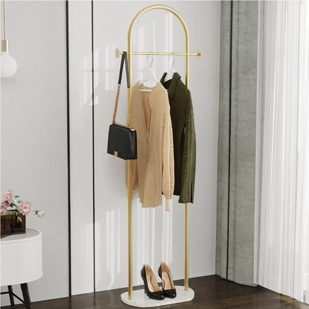 

Modern Garment Rack with Marble Base, Gold Coat Rack, Scarf, Heavy-Duty Clothing Racks, Freestanding, Free Shipping, Hat, Home