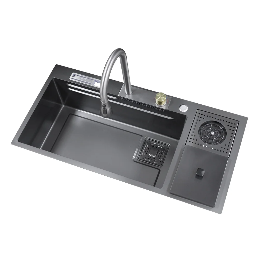 Factory direct sales Customized stainless steel countertop Large single bowl Kitchen sink Wholesale price
