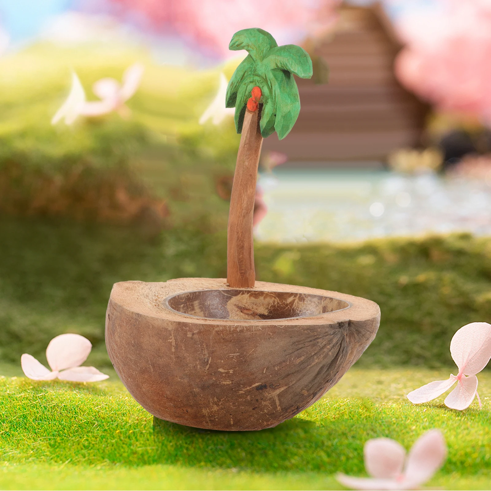 

Boat-Shaped Coconut Shell Holder Taper Candlestick Table Centerpiece For Wedding Party Decor Home Decoration Storage