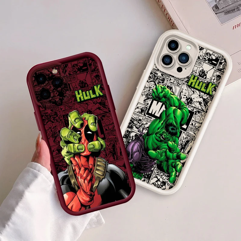 Marvel Robert Bruce Banner Hulk Art Eye Ladder For Apple iPhone 15 14 13 12 11 XS XR X Pro Max Plus Soft Phone Case