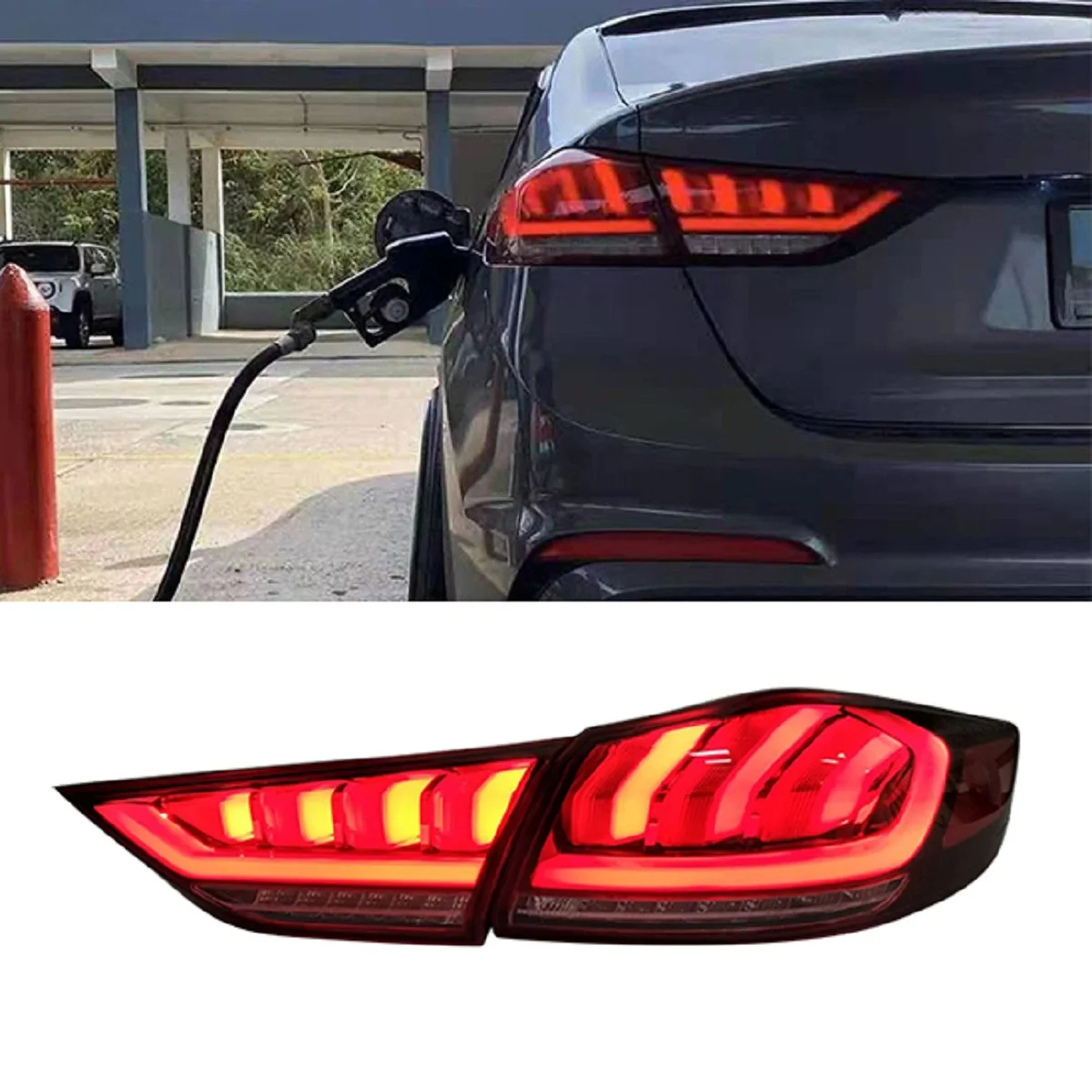 

LED Tail Lights For Hyundai Elantra 2015-2018 TT-ABC DRL Car Taillight Assembly Signal Auto Accessories Lamp