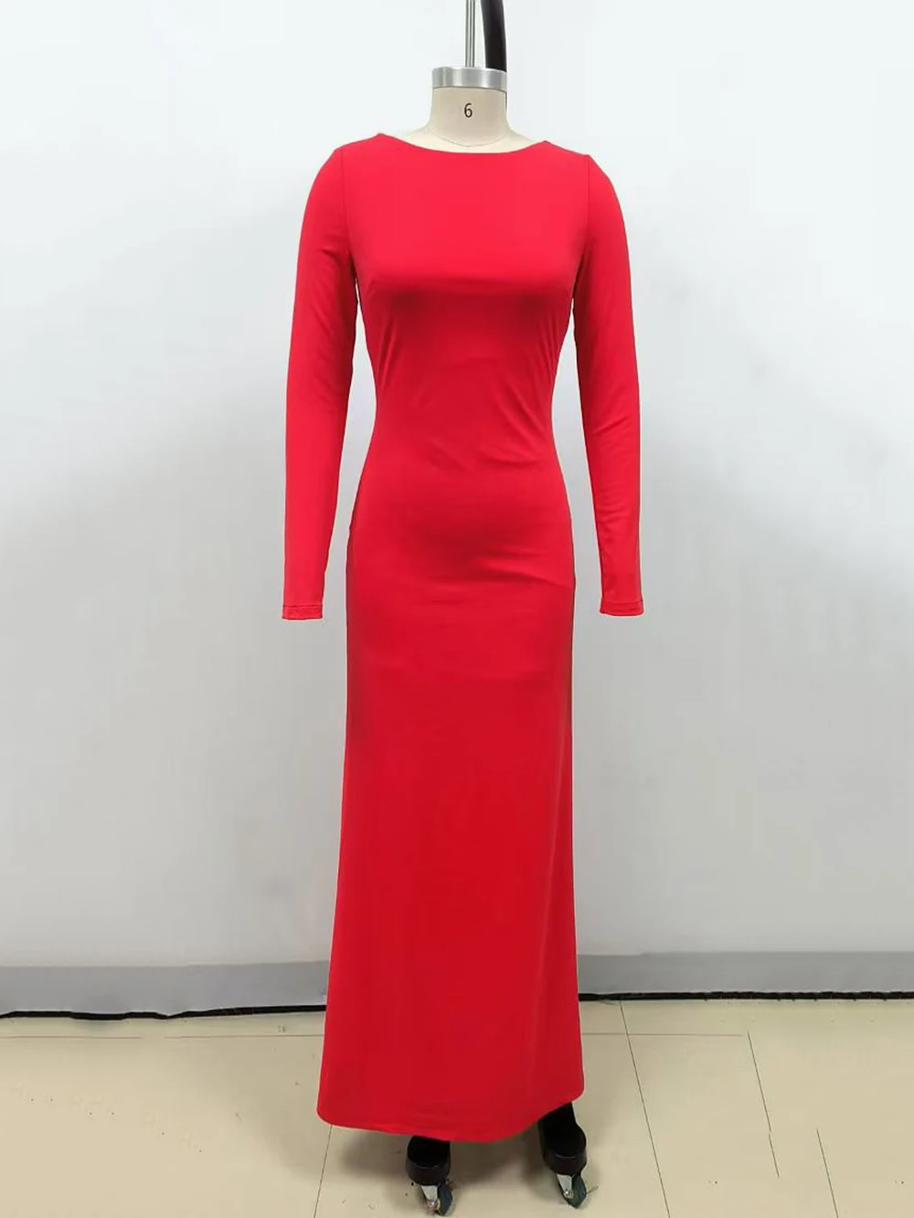 Modphy Elegant Backless Diamond leaf design Maxi Dress Ladies Sexy Bodycon Long Sleeve Club Party Outfits Fashion Dresses