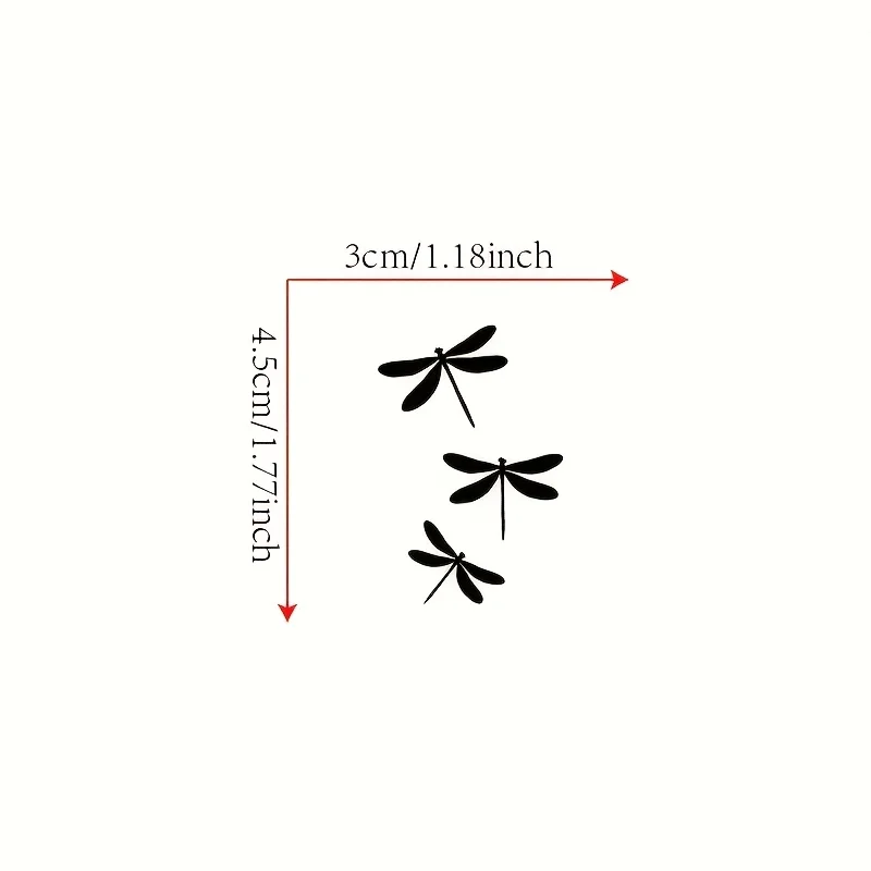 2PCS Dragonfly Insect Stickers Waterproof Vinyl Decal for Car Window Laptop Auto Surface Gift Home Decor Accessories