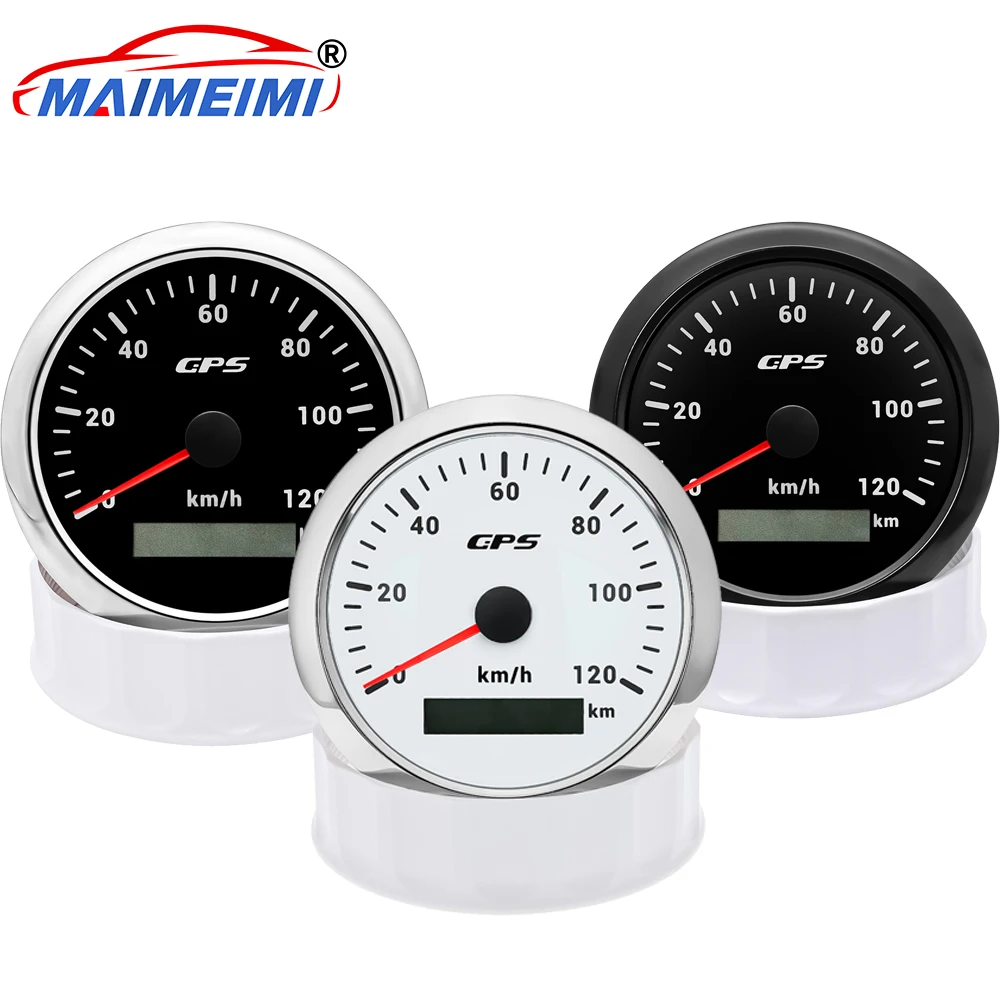 

120 км/ч измеритель скорости для мотоцикла, лодки, автомобиля, грузовика с GPS-антенной, 7 цветов, подсветка, цифровая указка, автомобильный датчик