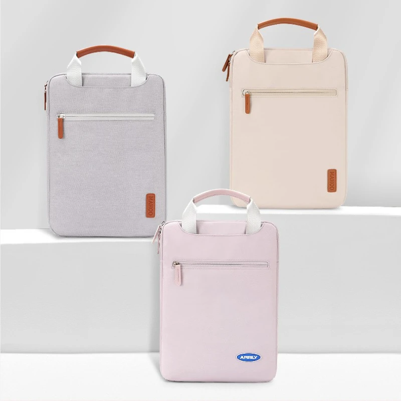 Shockproof Multi‑Function Laptop Sleeve Handbag 13 14 15 15.6 16 Inch Scratch‑Resistant Protective Inner File Pouch for MacBook