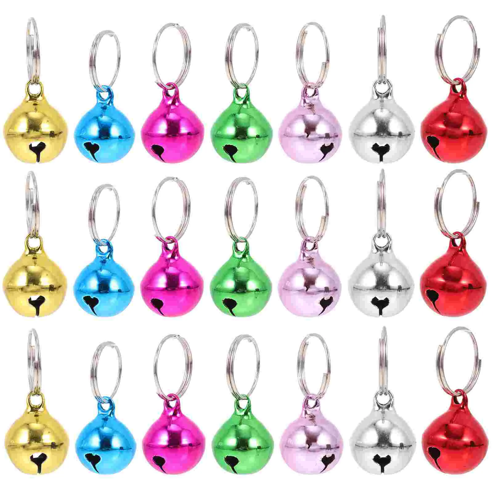 

24 Pcs Pet Bell Accessories Festival Decoration Multi-function Collar Decorative Dog Bells Replaceable Adorable Metal Cat