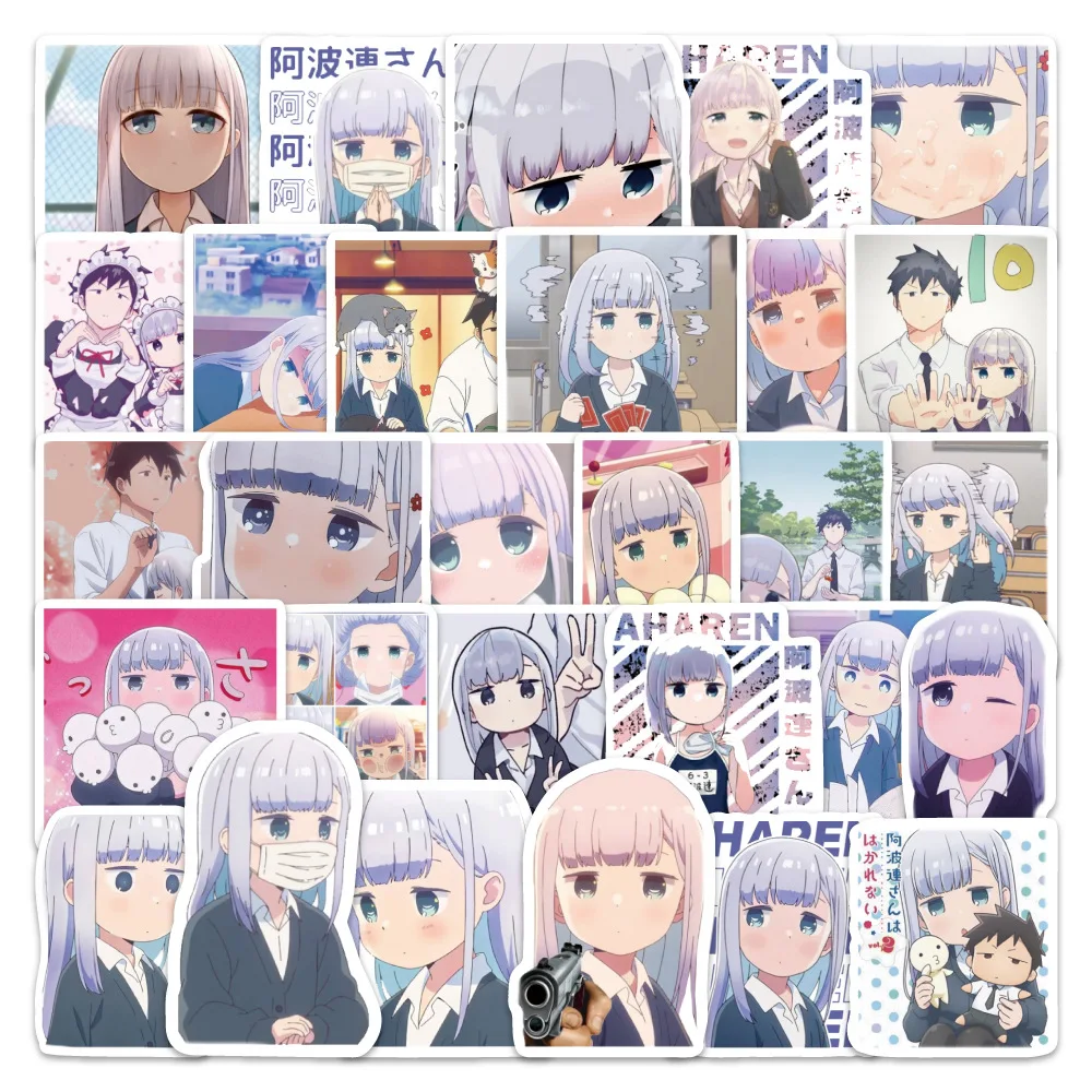 

50PCS Aharen-san wa Hakarenai Youth Animation Graffiti Stickers Funny Cartoon Decal Notebook Phone Guitar Fridge Cup Kid Toys
