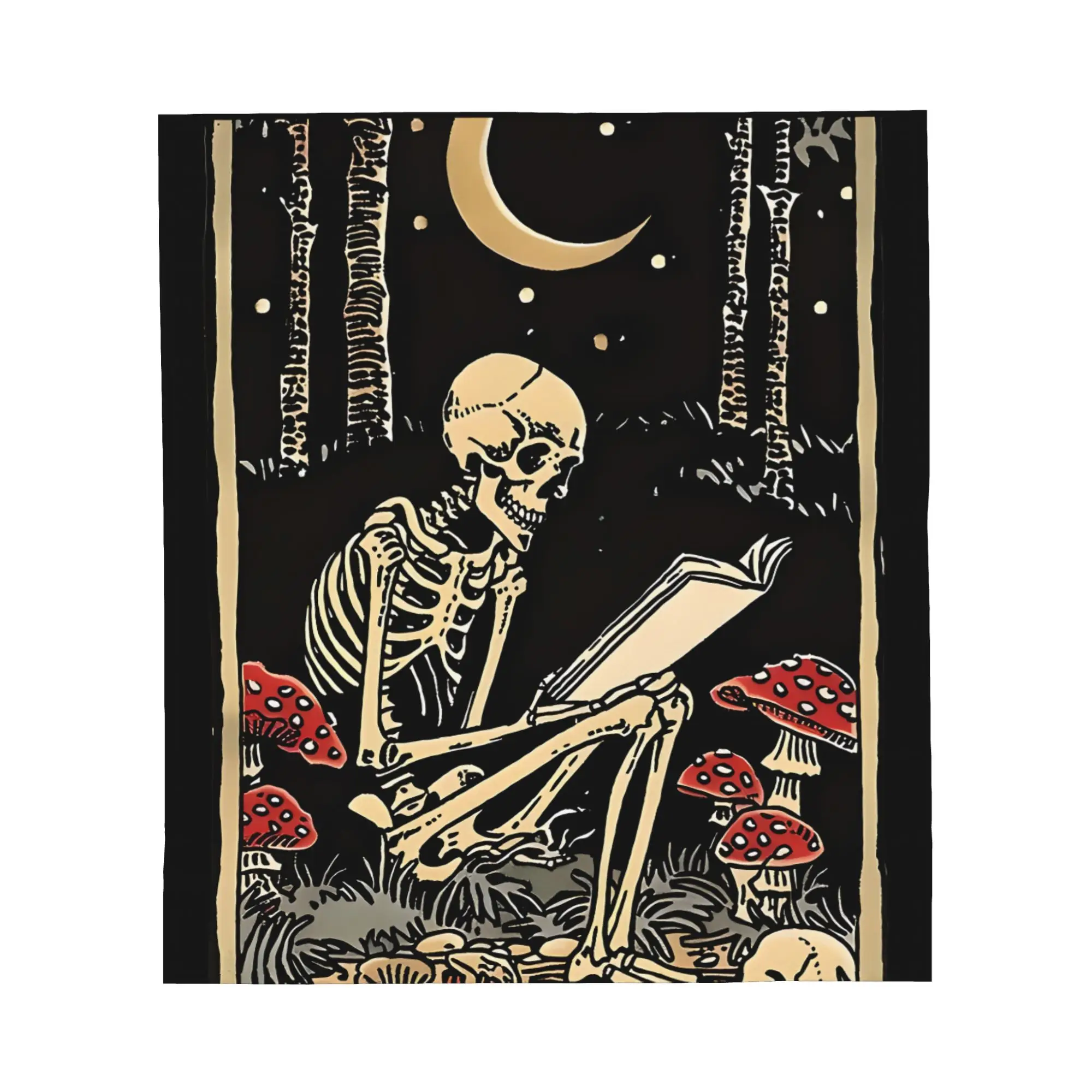 1PC The Reader Antique Tarot Blanket Throw Blanket Novelty Warm Blanket All Season Gift