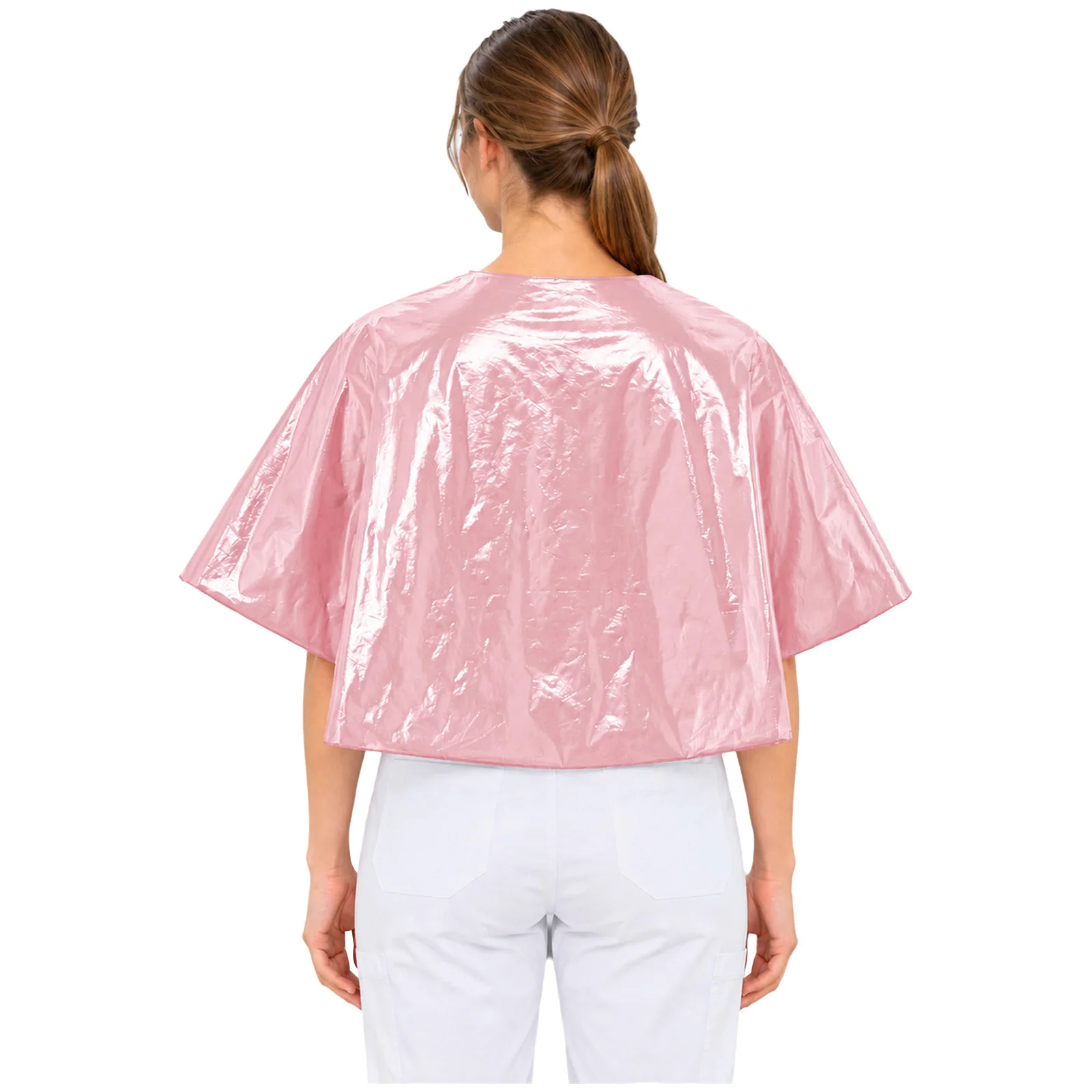 Women Windproof Elderly Special Needs Adaptive Clothing Press Buttons Water Resistant Cape Hospital Nursing Mammography Shawl