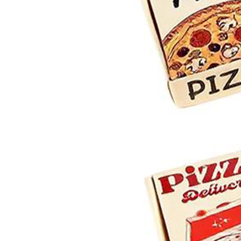 5/10個 1:12 ミニピザボックス – リアルなドールハウスフードアクセサリー、ごっこ遊びやDIYデコレーション用