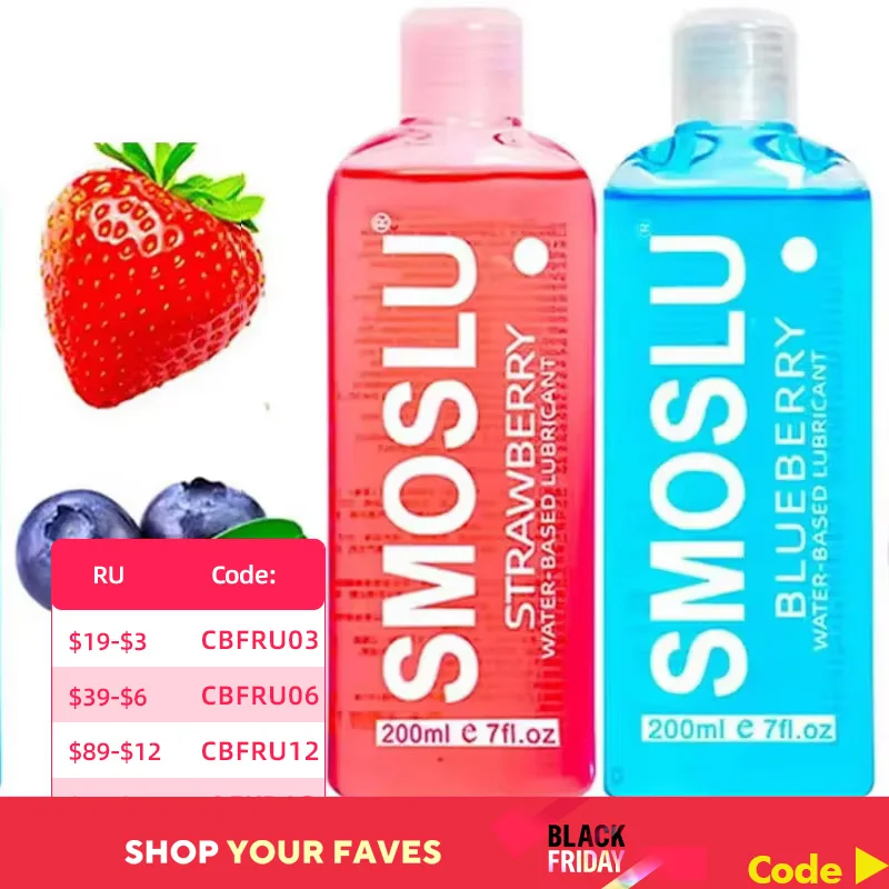 SMOSLU Lubricant for Sex Strawberry Anal Lubricant for Session Oral pussy Contact Personal lubricant cock sucking Water-based