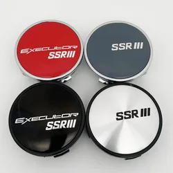 4PCS/Lot 62MM Car Center Caps for SSR Racing Wheel Emblem Logo Car Styling Accessories Dust-Proof Wheel Cover