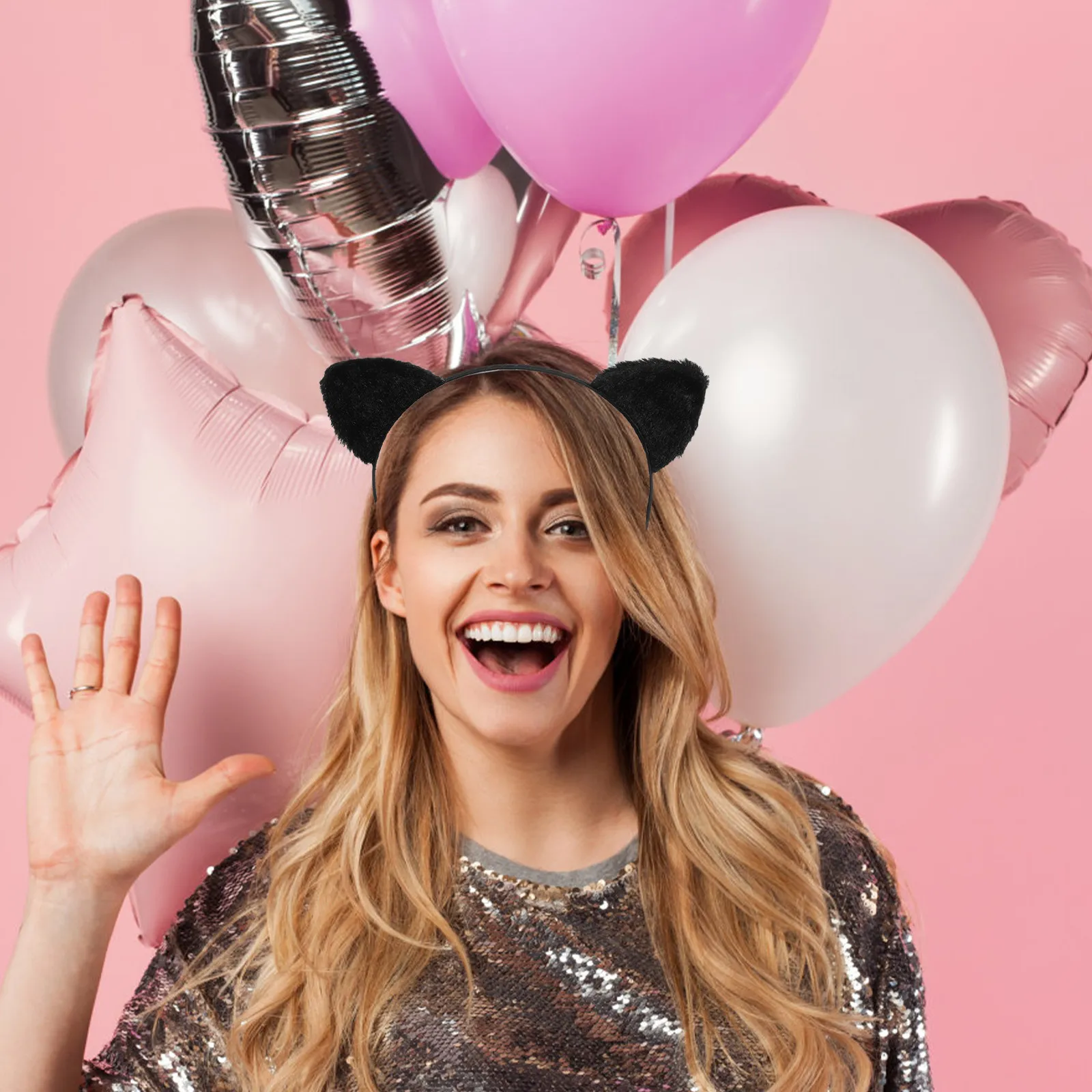 

Повязка на голову с ушками животных для умывания и ухода за кожей, женская повязка для спа-процедур и ухода за лицом