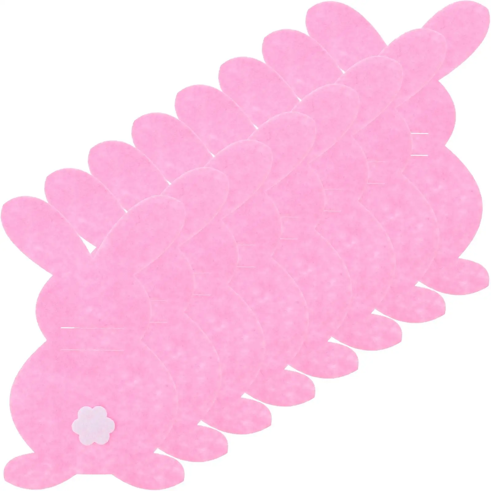 

Flower Rabbit Bag Bunny Shape Table Decor Easter Pouch Fork Cutlery Bags Silverware Holder Party
