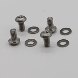 Ultra Light CNC 4x Titanium Bolts with Washers M5x12mm for Bike Bottle Cage Dic-Brake