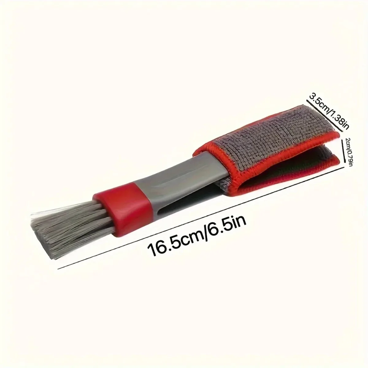 Dual Head Car Vent Cleaning Brush Set Soft Bristle Non-Scratch Dashboard AC Gap Detailing Kit Uses For Auto Accessories