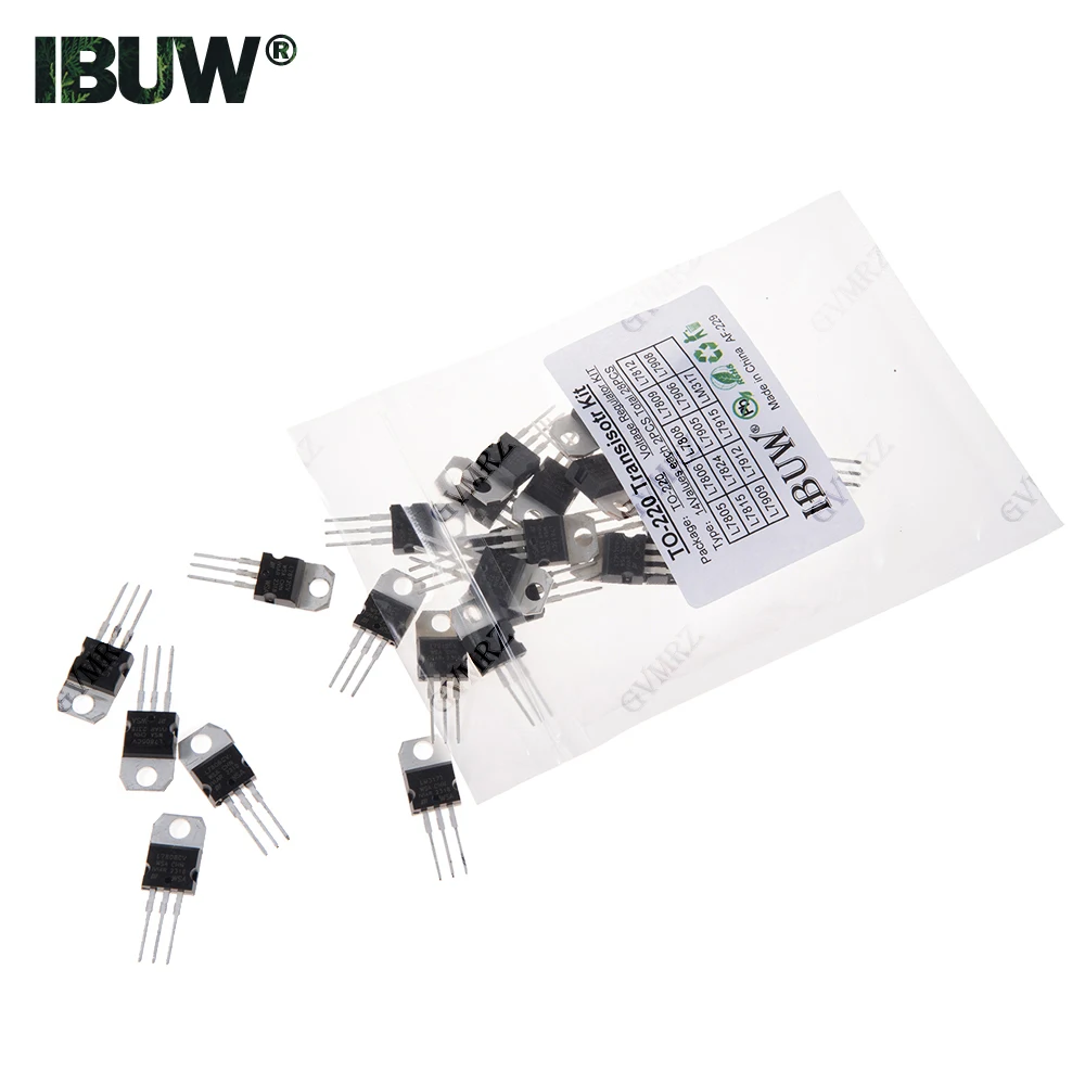 28 قطعة 14 قيمة TO-220 مجموعة الترانزستور (L7805/L7812/LM317 إلخ) منظم الجهد لمشروع إمداد الطاقة الصناعية DIY