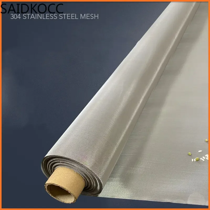 SAIDKOCC 304 316 Stainless Steel Mesh Screen for Dust Filtration Gas-liquid Separation Centare Hole Steel Wire Woven Mesh 1 m2