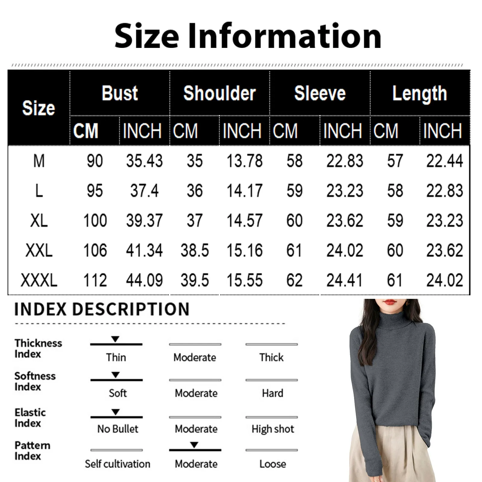 Maglione femminile basic tinta unita morbido e confortevole pullover a collo alto maglione a maniche lunghe autunno e inverno causale tutto-fiammifero