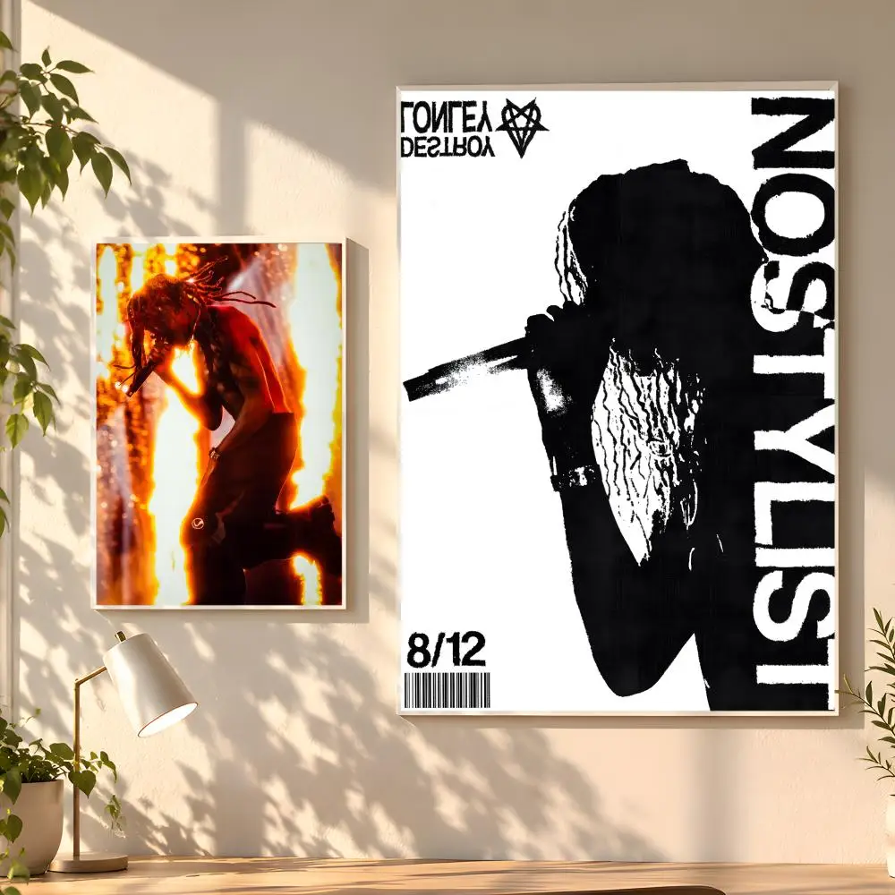 Pop Hip Hop Rapper Destroy Lonely Poster Creative Room Art For Dorm Bedroom Study Apartment Home Gift