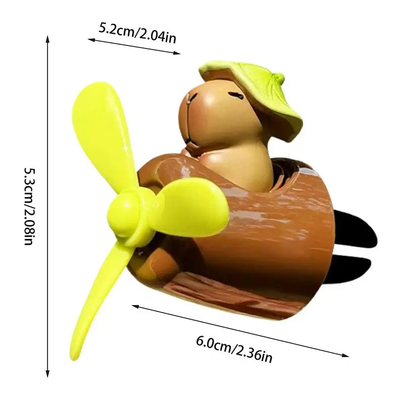 Air Freshener For Car Capybara Pilot Shape Car Air Outlet Odor Eliminator Lasting Long Interior Air Freshener For Sedan - view 6