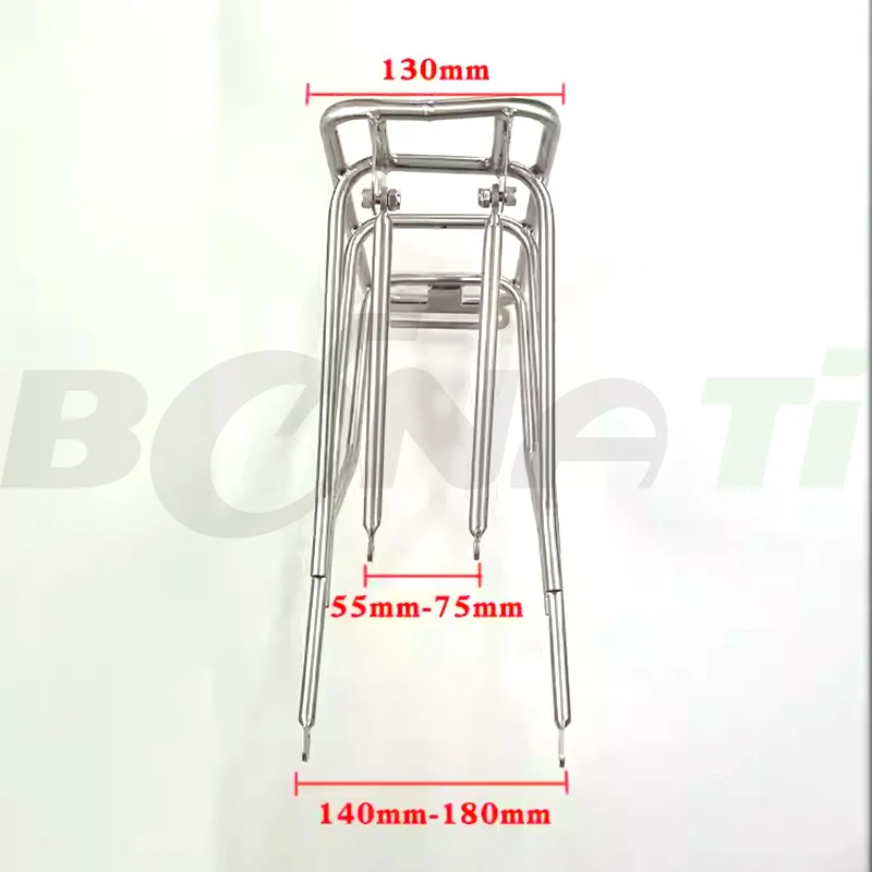 Bicycle Touring Carrier for Disc Brake/Non-Disc Brake Mount, MTB Bike Rear Rack