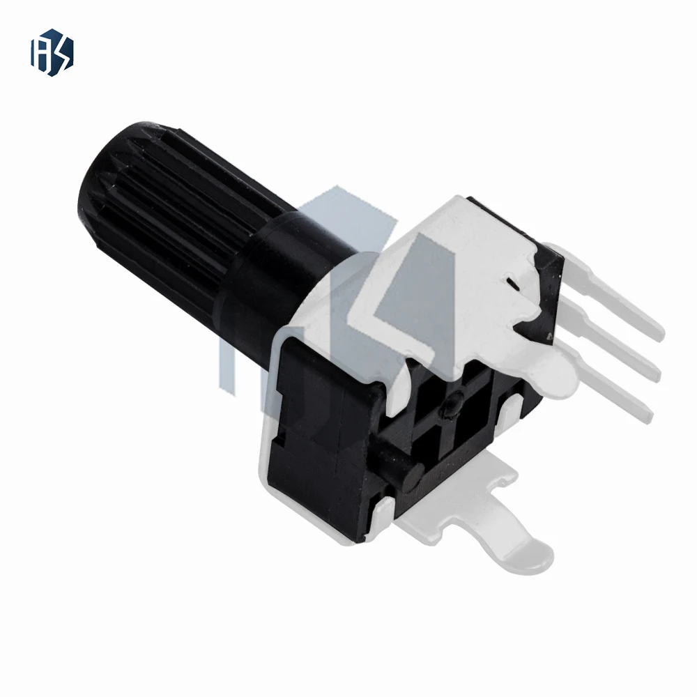 مقياس الجهد الدوار العمودي 12.5 مم RV09 مع مقاومة قابلة للتعديل 1K/2K/5K/10K/20K/50K/100K، 0932 موديل 3-Pin