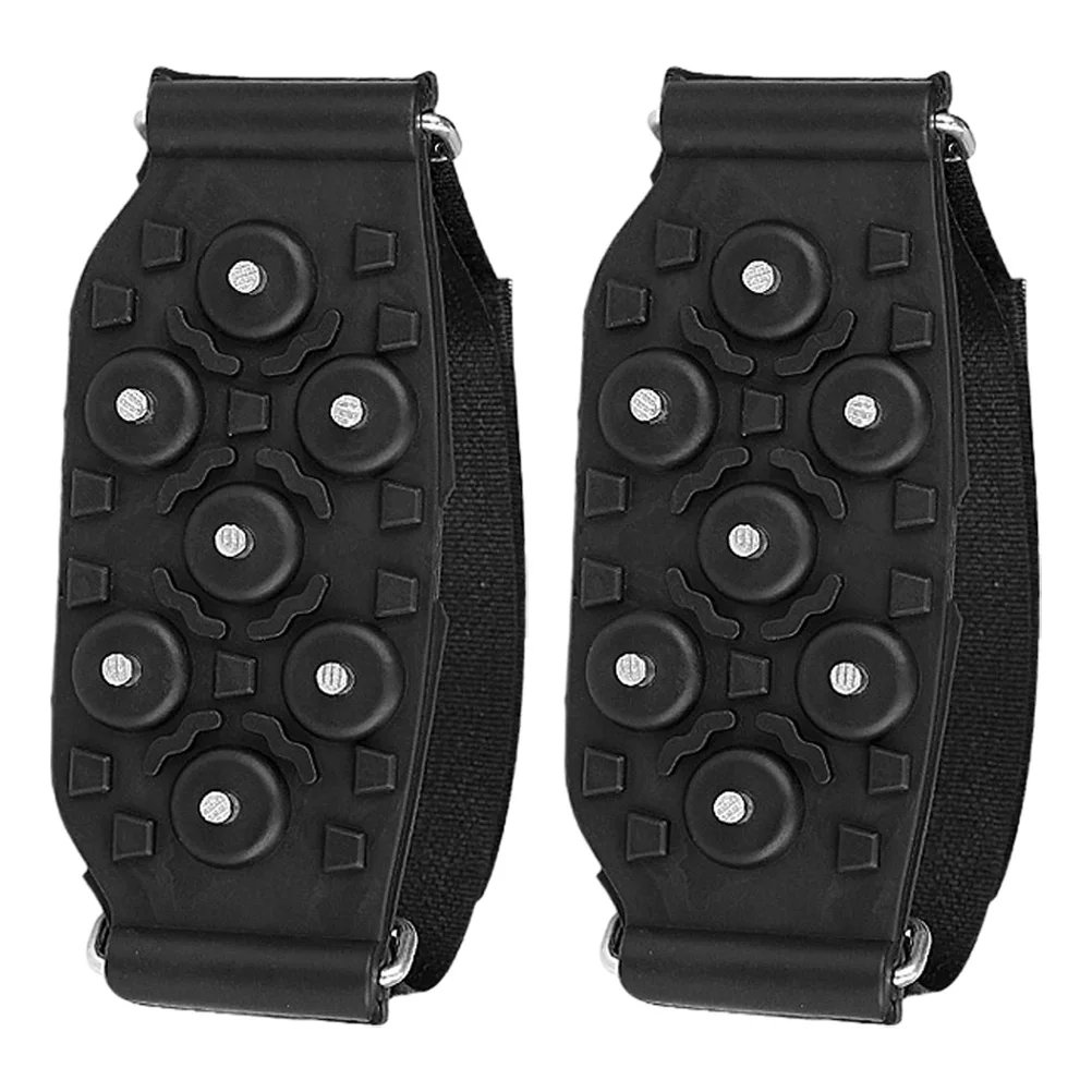 

Black 7 Ice Cleats Crampons Anti Slip Snow Spikes for Shoes Anti Slip Shoe Cover Boots Climbing Accessories Hiking Hunting
