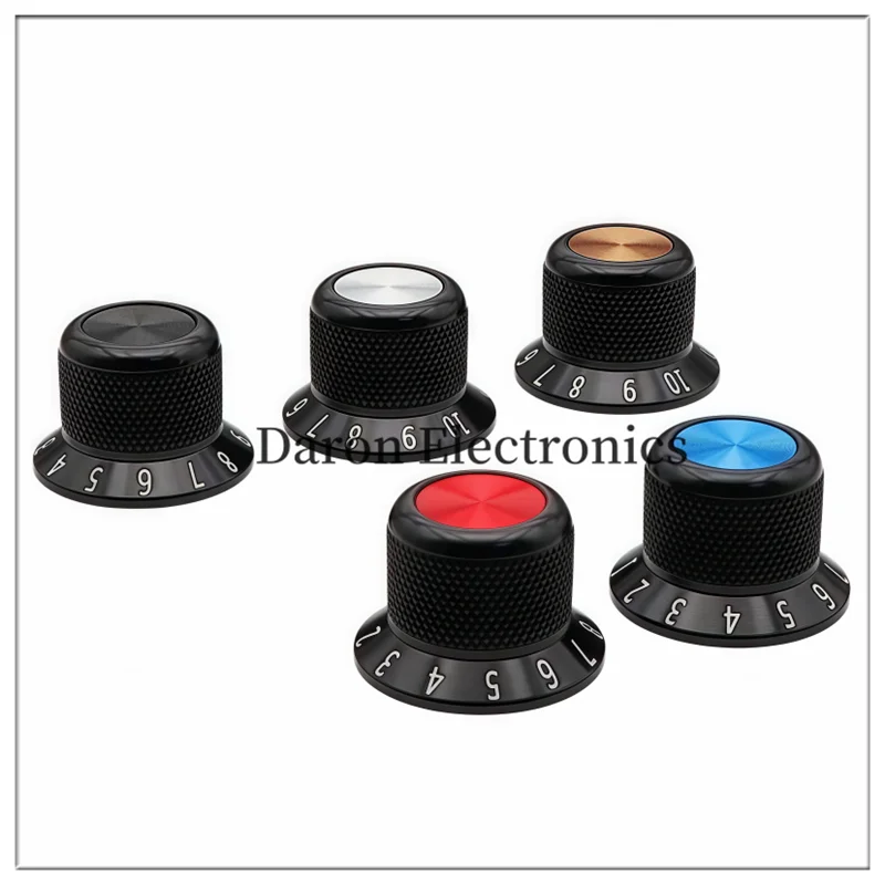 Aluminum alloy solid knob 25*17 potentiometer knob cap, household appliance/audio equipment rotation adjustment cap, round hole