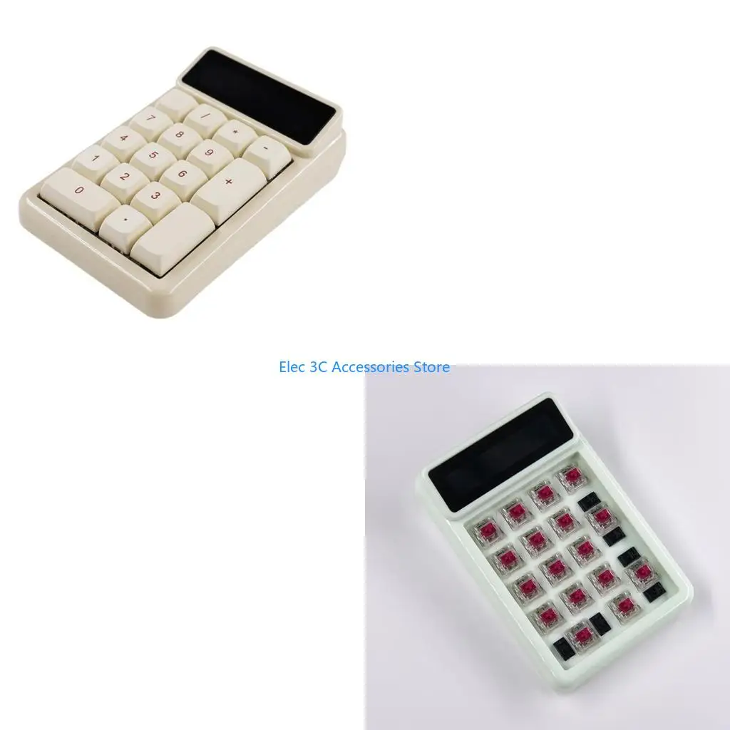 

Y51A 17Key Numpad Mechanical Numeric Keyboard Hot Swap Calculator Function Auto Sleep