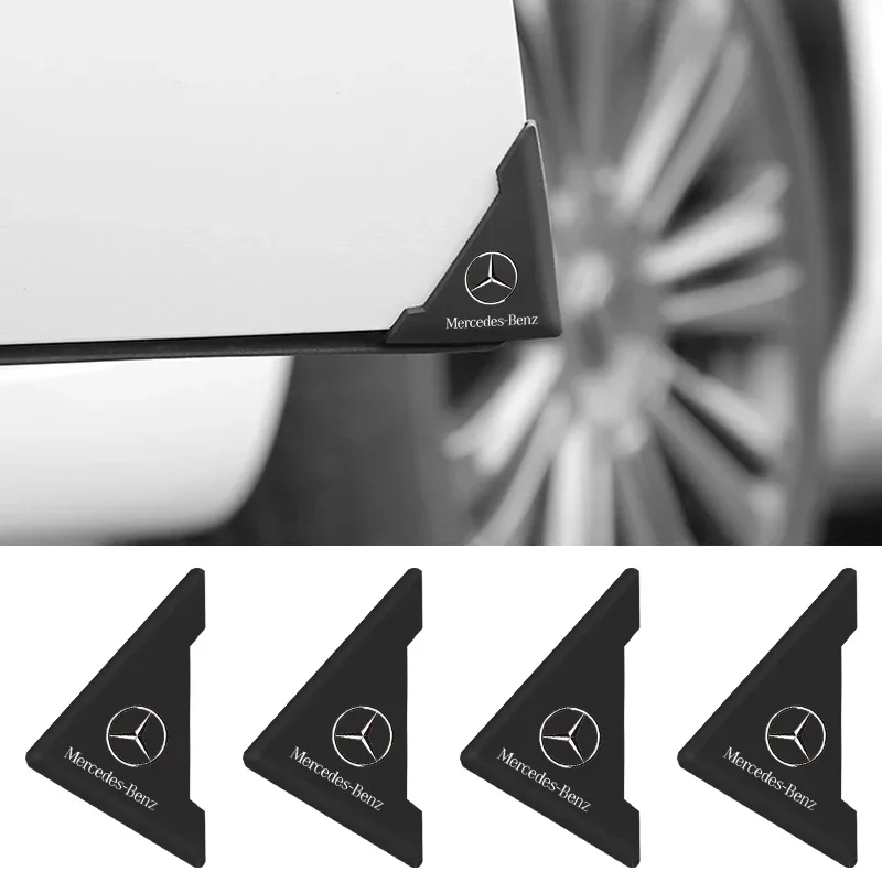 2 個シリコーン車のフロントドアコーナー衝突防止プロテクターカバーステッカーメルセデスベンツ AMG A C E GLC クラス CLA W205 W221