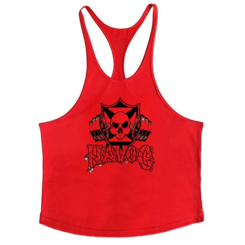 Canotta da palestra per la costruzione muscolare da uomo – Gilet senza maniche con schienale a Y, abbigliamento da allenamento in cotone traspirante per sessioni, definizione muscolare