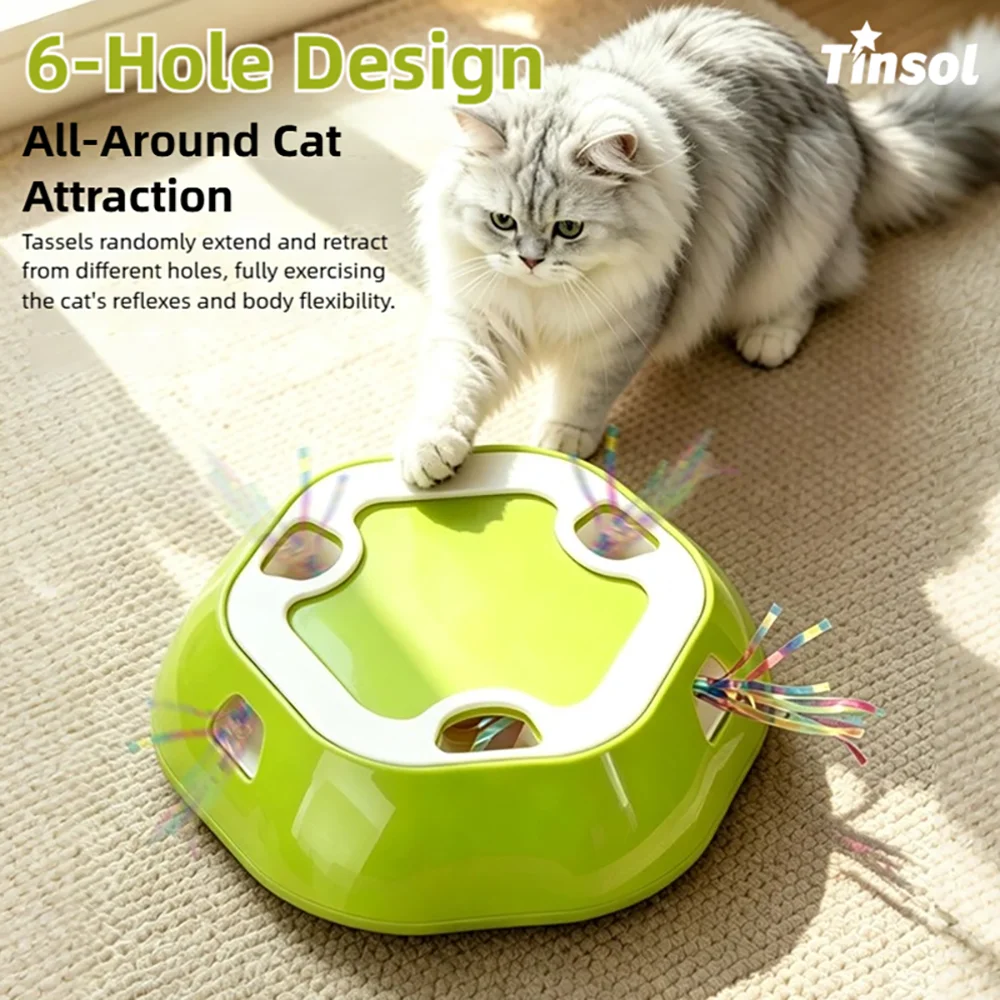 Power Tools Cat - Jouet Électrique Rétractable pour Chat, Plaque