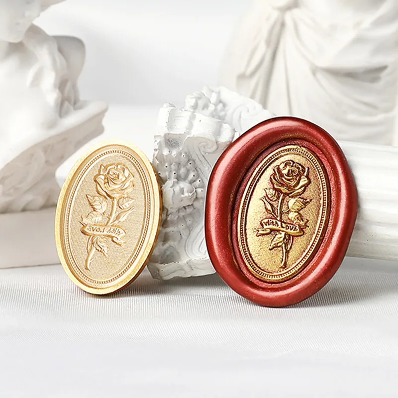 3D Embossed Vintage Flowers Sealing Stamp Butterfly Wax Seal Stamp For Cards Envelopes Wedding Invitations Gift Packaging