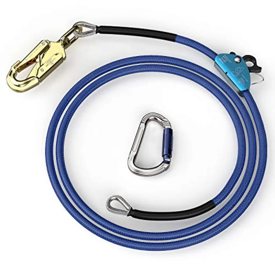 

Steel Core Tree Climbing Kit - 1/2" x 10' Line, Arborist Harness