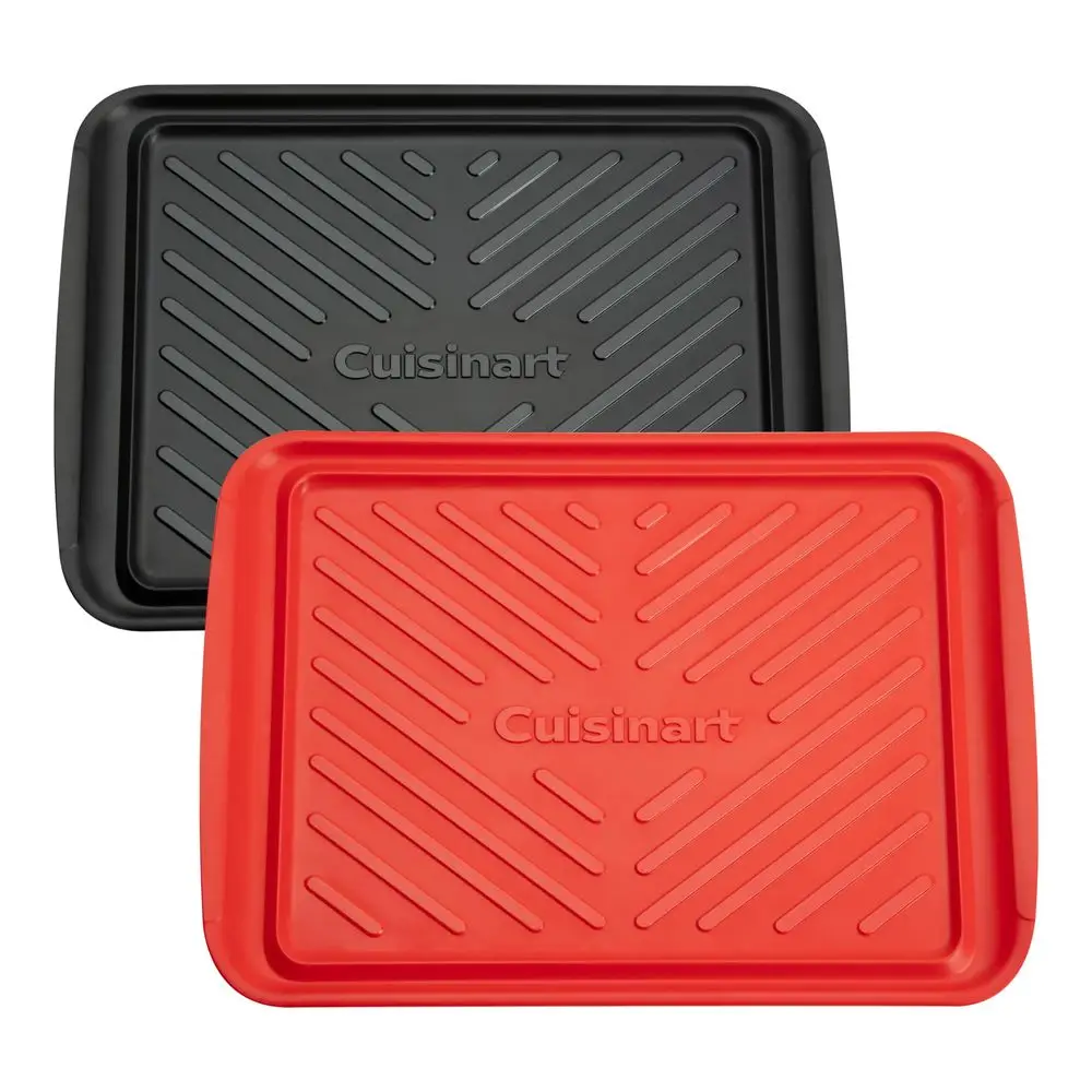 

Подносы для гриля CPK210, черные и красные, большие, 18 x 14.5 дюймов