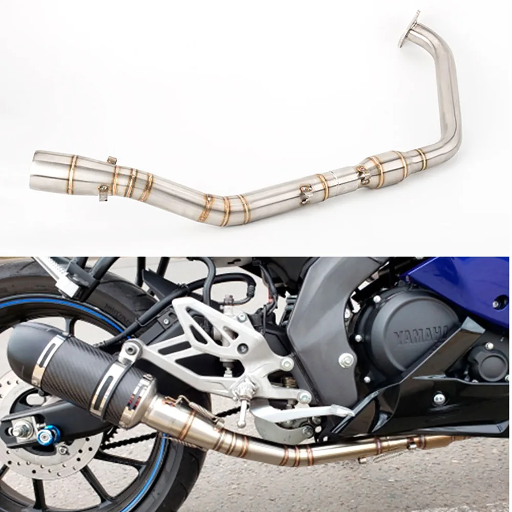 Motorcycle exhaust front section modification, suitable for Yamaha R15 V3 MT15 R15M competitive exhaust